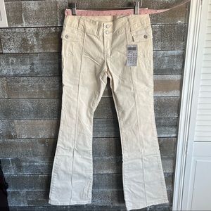 Brandy Melville ivory wide leg pants